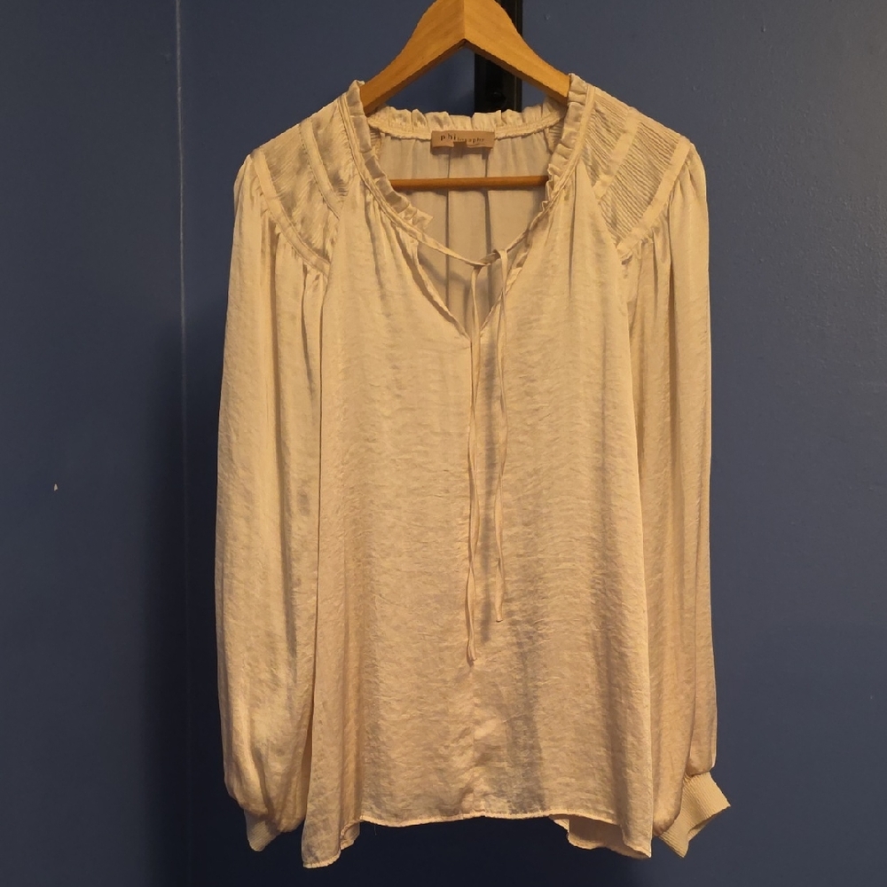 Philosophy Long Sleeve 100 % Polyester Shirt Size XL